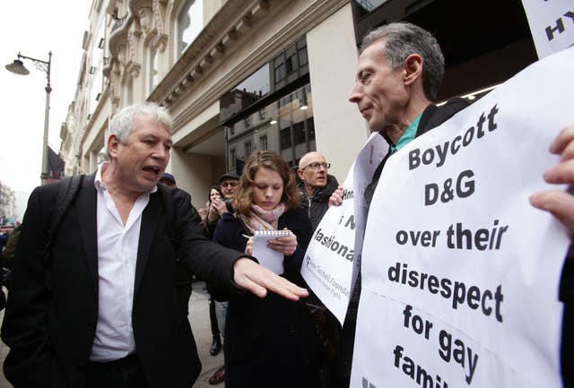 Dolce & Gabbana store protest