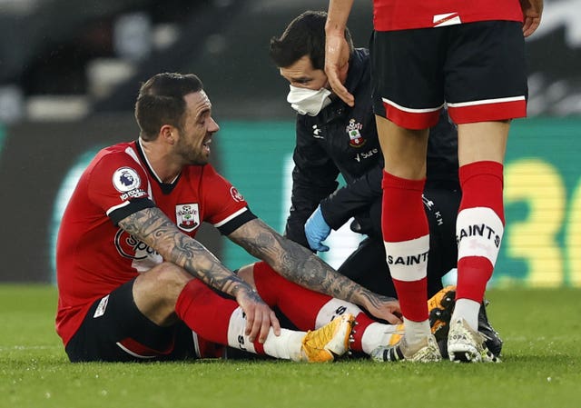 Danny Ings has suffered a probable hamstring injury 