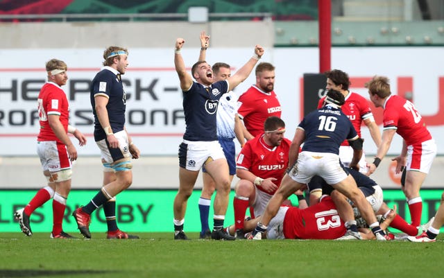 Scotland celebrated their first win in 18 years in Wales during the Autumn Nations Cup