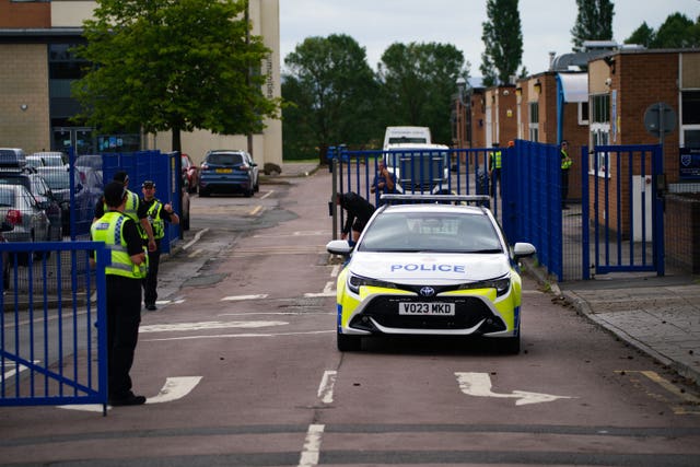 Police at the school