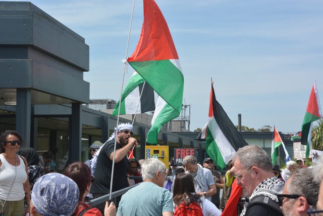 Palestine Solidarity Campaign protest