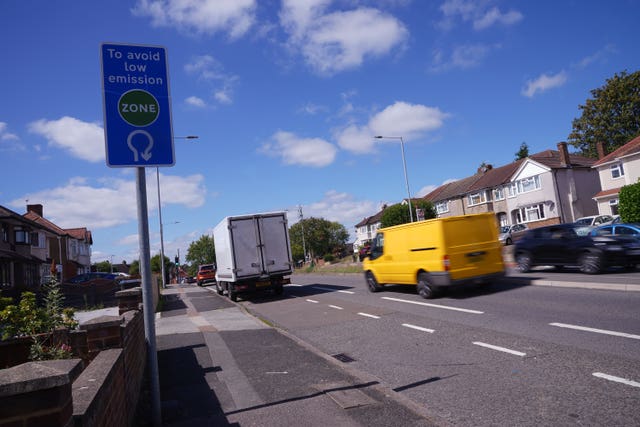 An information sign on Bridge Road in Chessington 