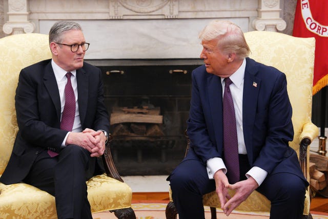 Sir Keir Starmer with Donald Trump 