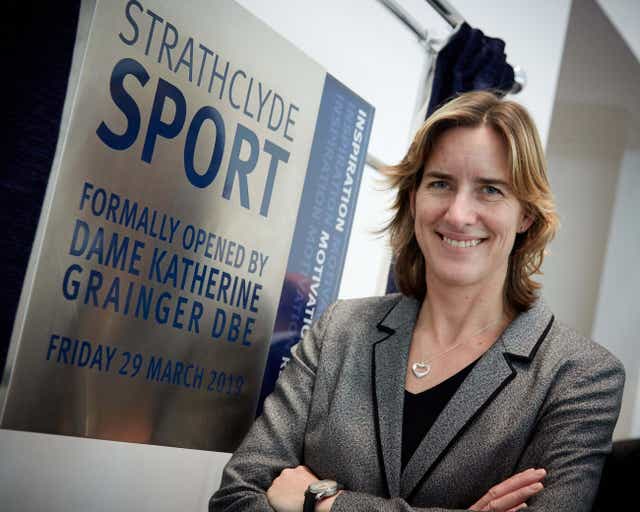 Former Olympic rower Dame Katherine Grainger provided some advice to the England Women squad at the World Cup (Guy Hinks/PA)