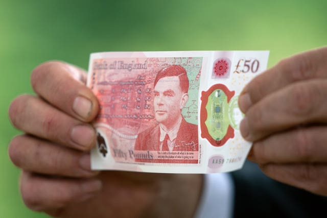 A £50 banknote featuring Alan Turing is set for release on Wednesday
