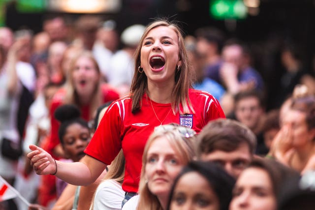 Fans watch England v Germany – UEFA Women’s Euro 2022 – Final