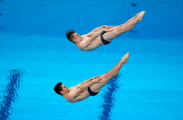 Great Britain’s Daniel Goodfellow and Jack Laugher finished seventh in the men’s synchronised 3m springboard final 