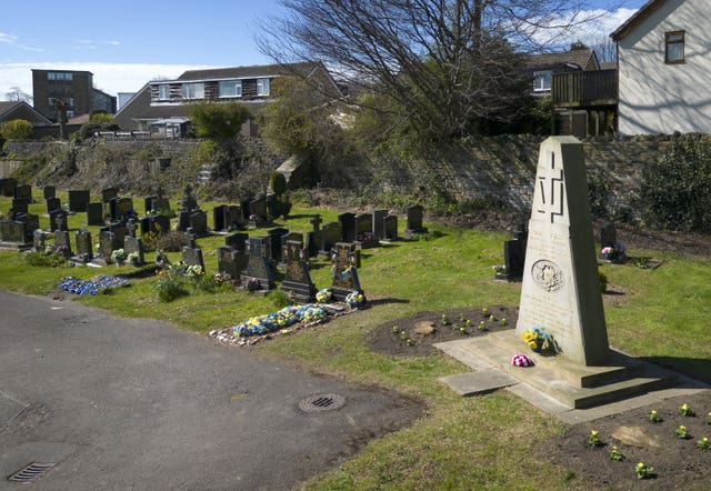 The Ukrainian Community Memorial in North Bierley municipal cemetery in Bradford 