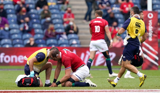 Alun Wyn Jones suffered the injury six minutes into the tour curtain-raiser against Japan
