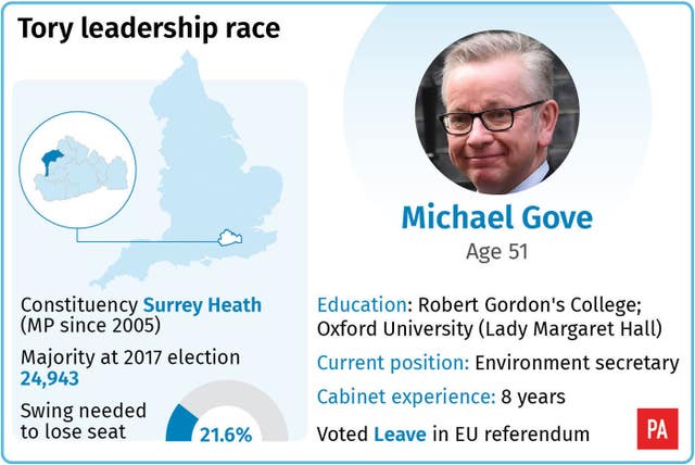 Tory leadership race: Michael Gove