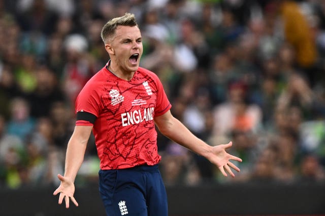 England’s Sam Curran during the T20 World Cup in 2022