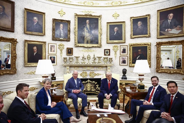 King meets President Trump