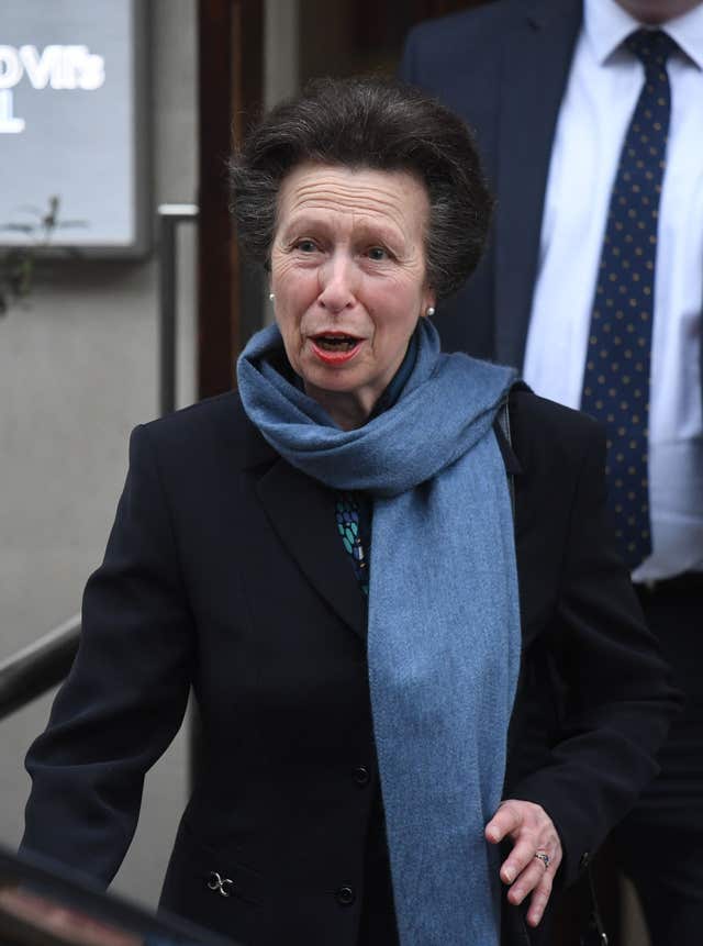 The Princess Royal visited her father the Duke of Edinburgh in hospital on Thursday and described him as 
