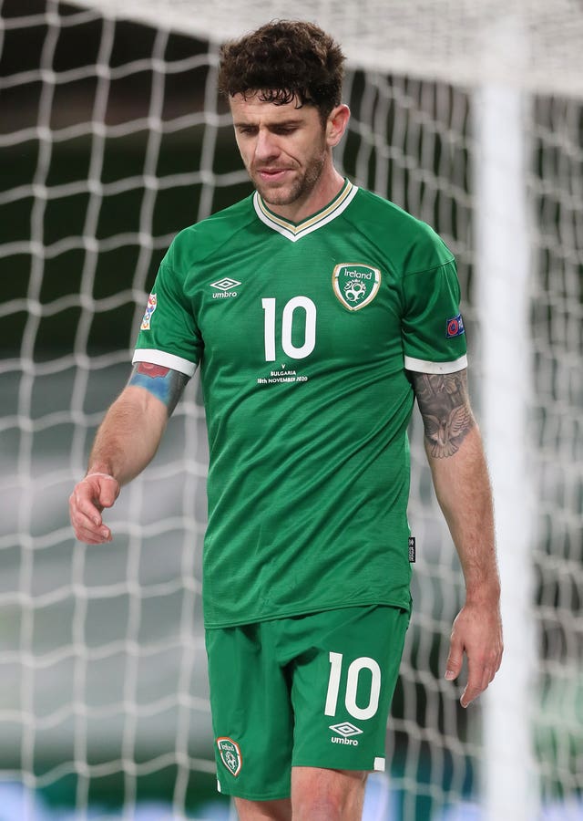 Republic of Ireland midfielder Robbie Brady has been used only as a substitute in the two World Cup qualifiers