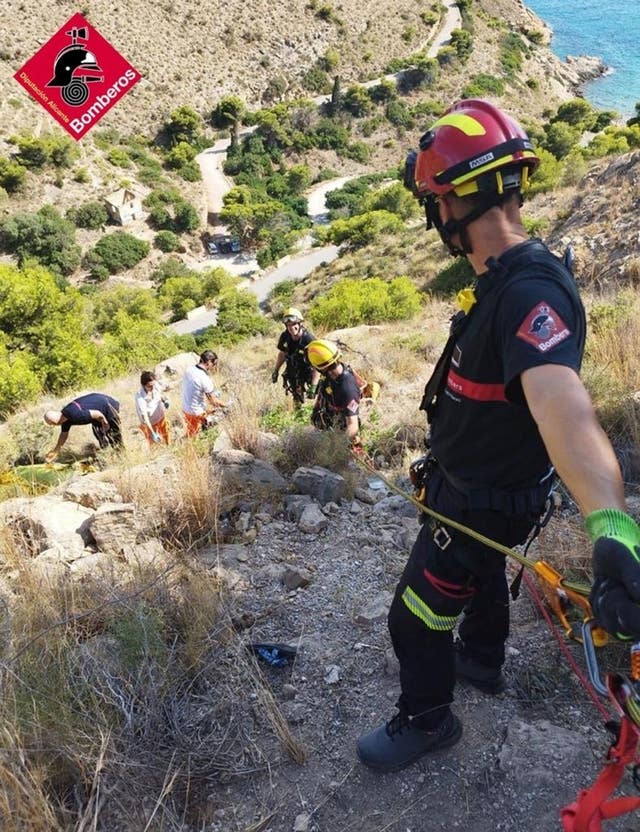 Emergency services in the Serra Gelada Natural Park in Benidorm