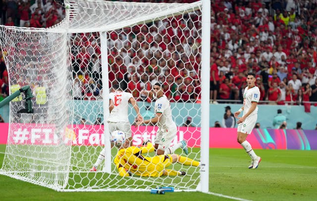 Morocco had a goal before half-time disallowed