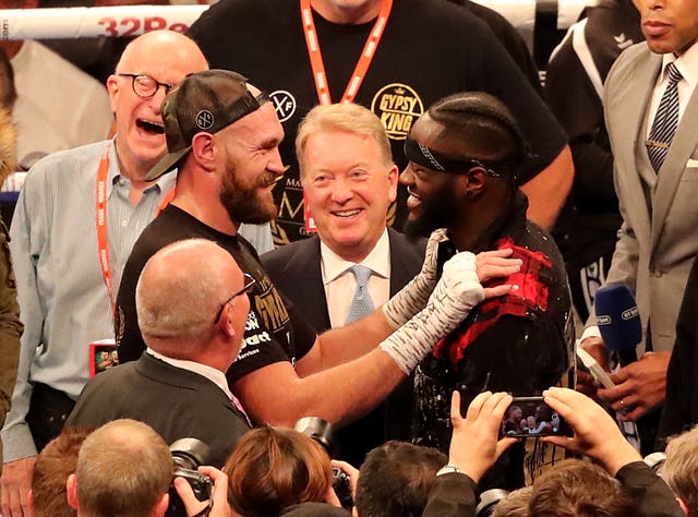 Tyson Fury and Deontay Wilder faced off at Windsor Park