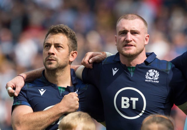 Stuart Hogg (right)