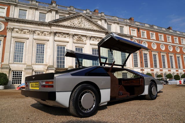 The car is unveiled at Hampton Court Palace