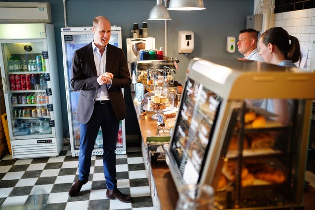 William meeting representatives from local businesses operating in the area