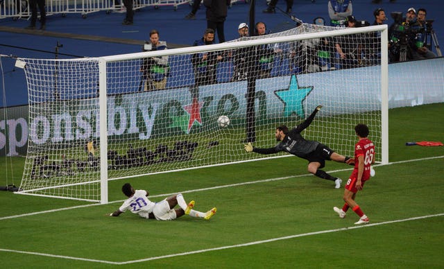 Vinicius Junior scored the winning goal in the Champions League final against Liverpool in May