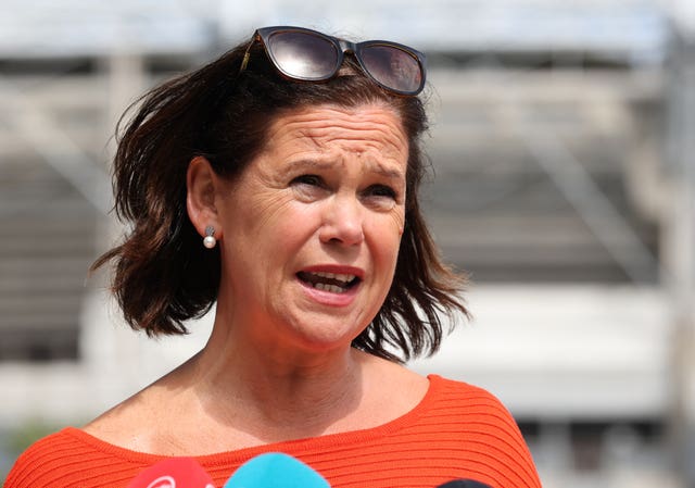 Sinn Fein president Mary Lou McDonald