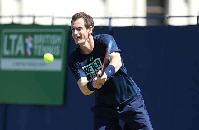 Andy Murray is back in action at Eastbourne on Wednesday