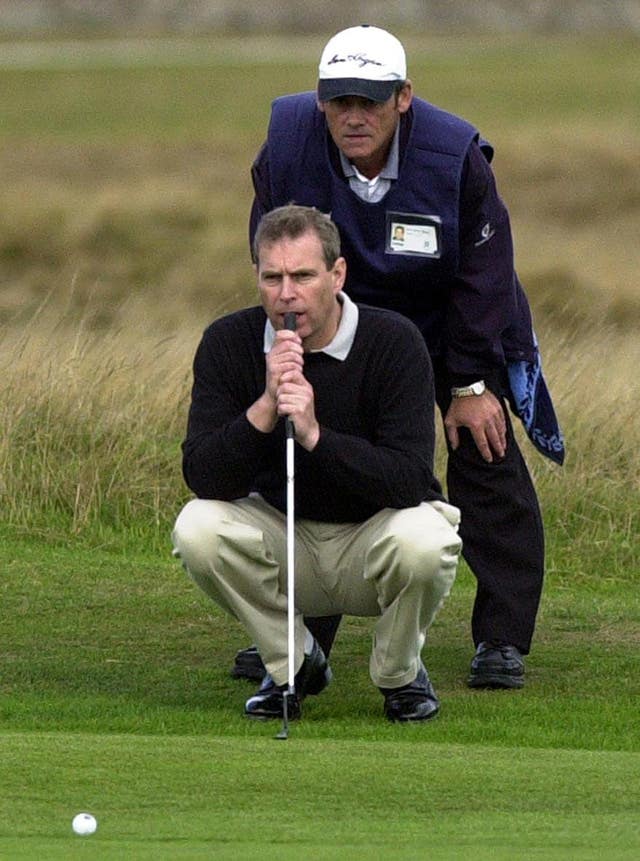 Duke of York playing golf