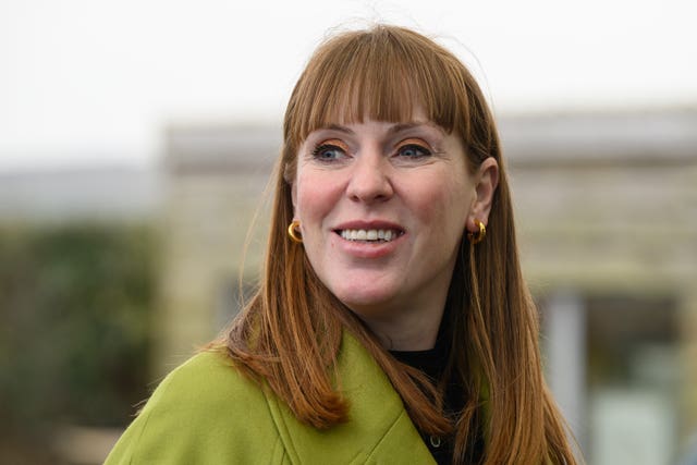 Deputy Prime Minister Angela Rayner speaks to volunteers in Cornwall