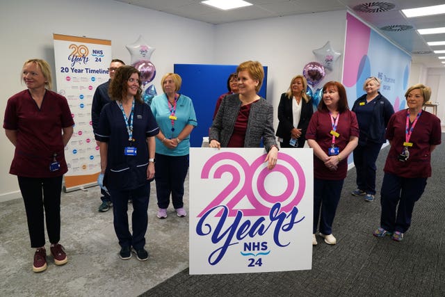 Nicola Sturgeon opens NHS 24’s new centre