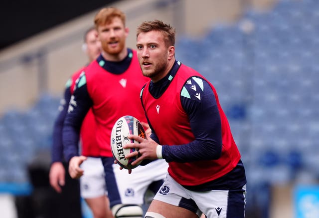 Scotland’s Matt Fagerson during a team run