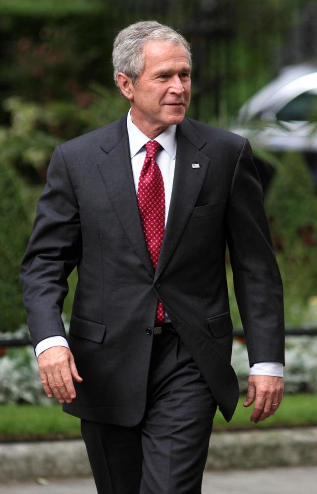 US President George Bush visits UK