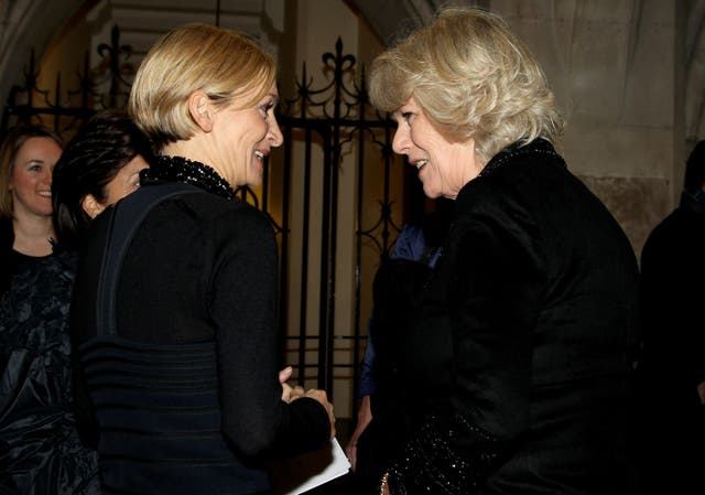 The Duchess Of Cornwall Attends Anna Valentine Charity Show