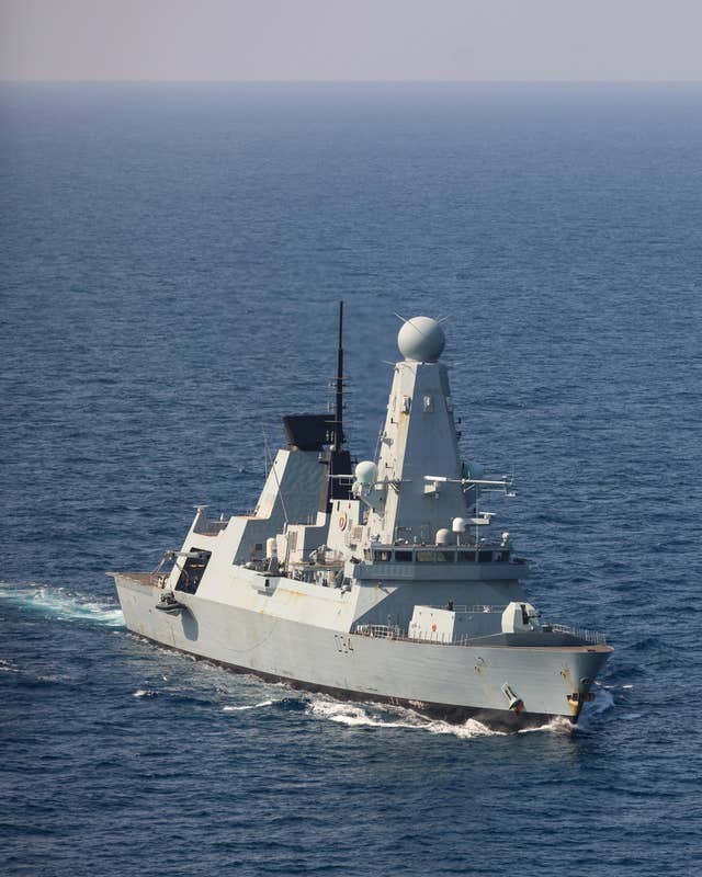 HMS Diamond in the Red Sea