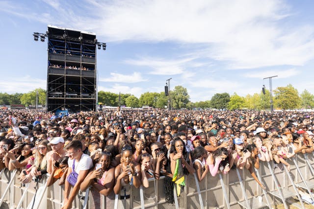 A view of the crowd at Wireless Festival