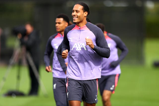 Virgil van Dijk could return to action in the Europa League