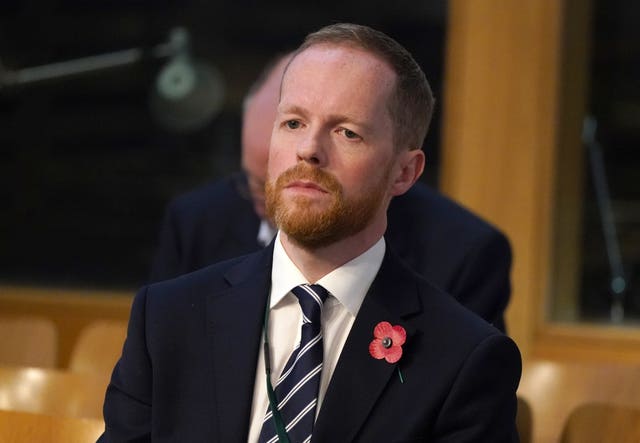 Auditor General Stephen Boyle seated in Holyrood