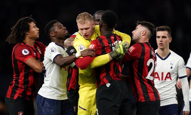 Tempers flared during Tottenham's 3-2 win over Bournemouth