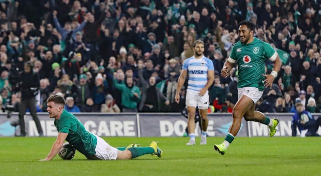 Luke McGrath, left, could be in line to start Ireland's autumn Test against the USA