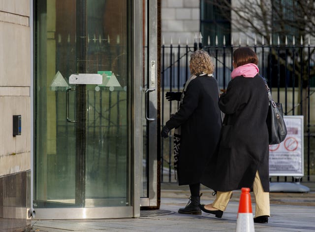Fiona Donohoe (left) outside Belfast Coroner’s Court