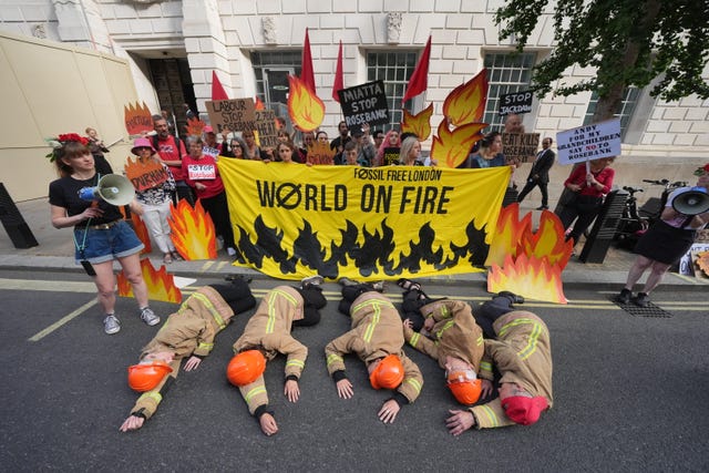 Rosebank oil field protest