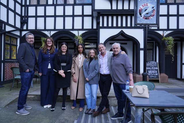 Culture Secretary Lisa Nandy on the set of Hollyoaks