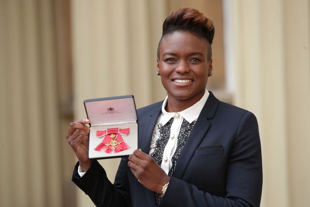 Nicola Adams after being made an OBE in 2016