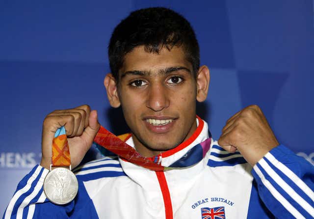 Amir Khan won a silver medal at the 2004 Olympics (David Davies/PA)