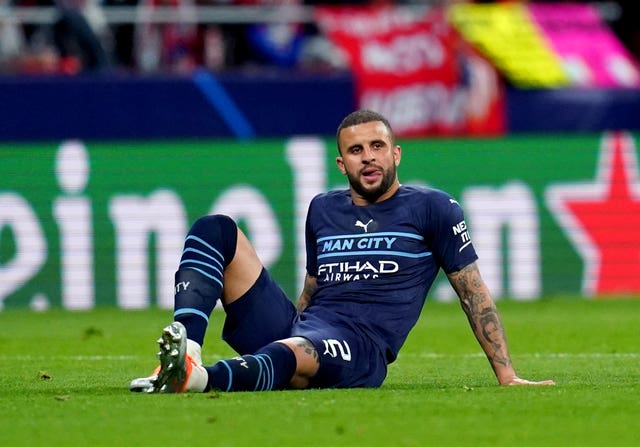 Kyle Walker has missed City's last two games with an ankle injury