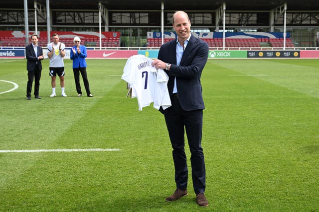 Duke of Cambridge visit to St George’s Park