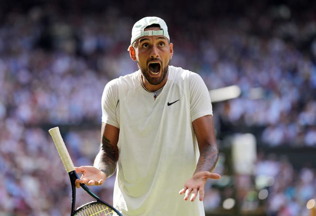 File photo dated 10-07-2022 of Nick Kyrgios at Wimbledon