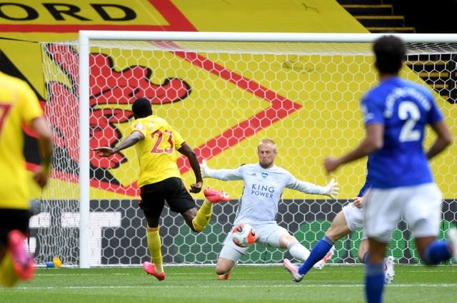 Kasper Schmeichel made a fine save