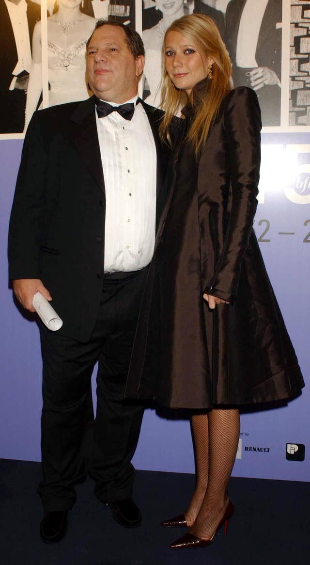Film producer Harvey Weinstein and actress Gwyneth Paltrow