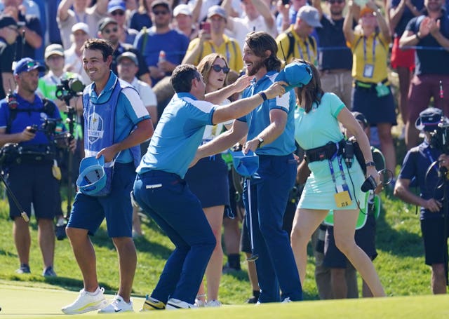 Rory McIlroy and Tommy Fleetwood